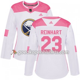 Buffalo Sabres Sam Reinhart 23 Adidas 2017-2018 Wit Oranje Fashion Authentic Shirt - Dames